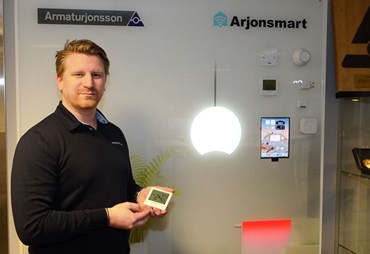 Arjonsmart har et helt spekter med produkter og et komplett, smart system, sier Armaturjonssons produktsjef Robin Thomsen.